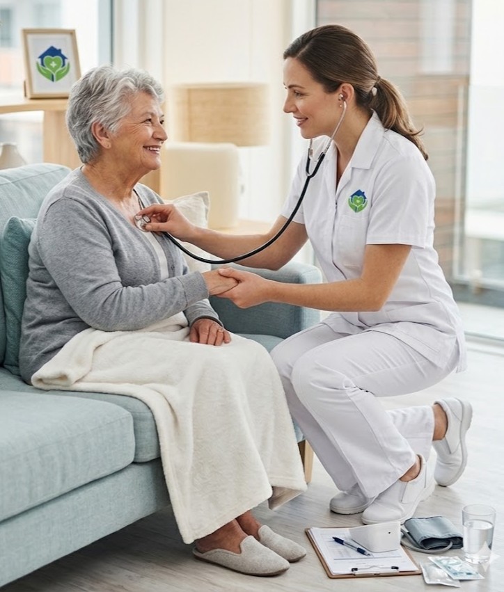 A serene, premium home healthcare environment